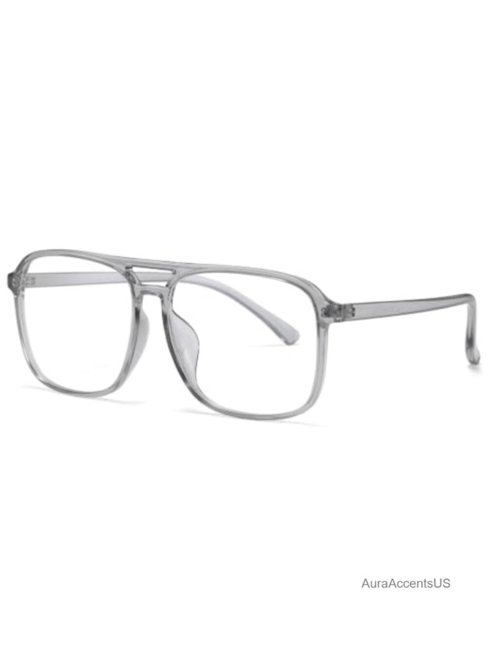 Lightweight Aviator Blue Light Blocking Glasses Square Eyeglasses